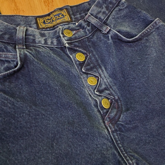 Vintage | Bonjour High Waist Zig Zag Jeans 1/2 - Picture 3 of 8